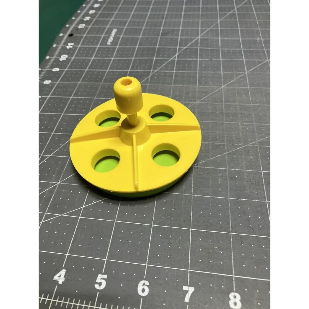 Vintage‎ Fisher Price Little People Merry Go Round For School Yellow Green